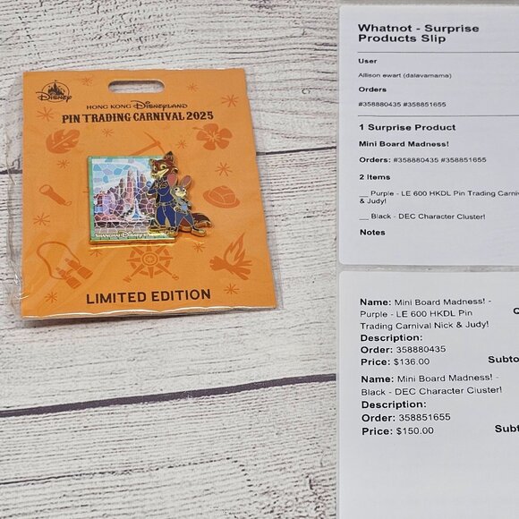 NEW! Disney HKDL 2025 Pin Trading Carnival Game LE600 Zootopia Nick Judy Shangha - Picture 4 of 4